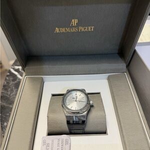 Audemars Piguet Silver and Black Men's Watch